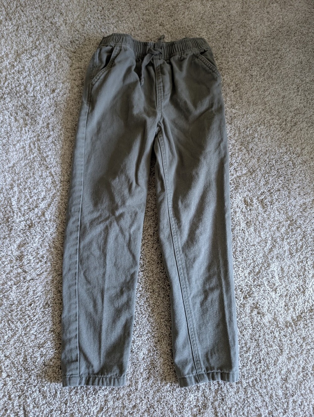 Kids Denim & Co Olive Green Joggers - Size 7